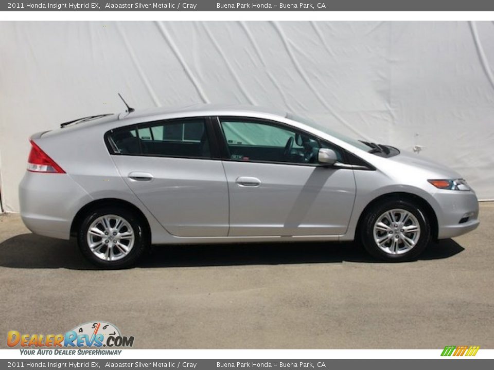 2011 Honda Insight Hybrid EX Alabaster Silver Metallic / Gray Photo #10