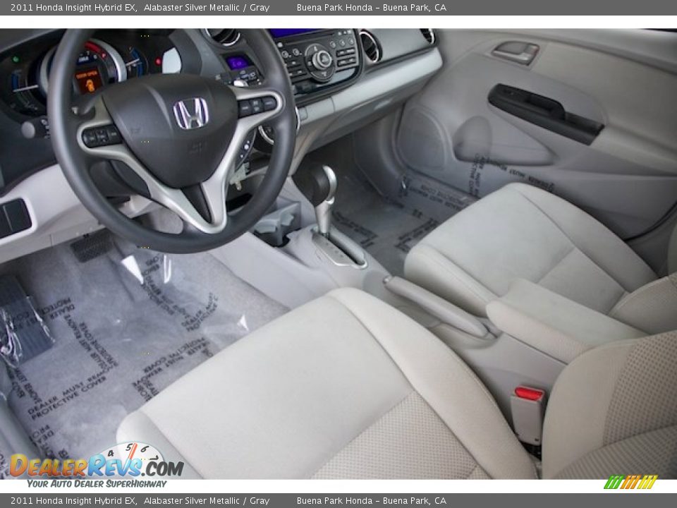 2011 Honda Insight Hybrid EX Alabaster Silver Metallic / Gray Photo #13