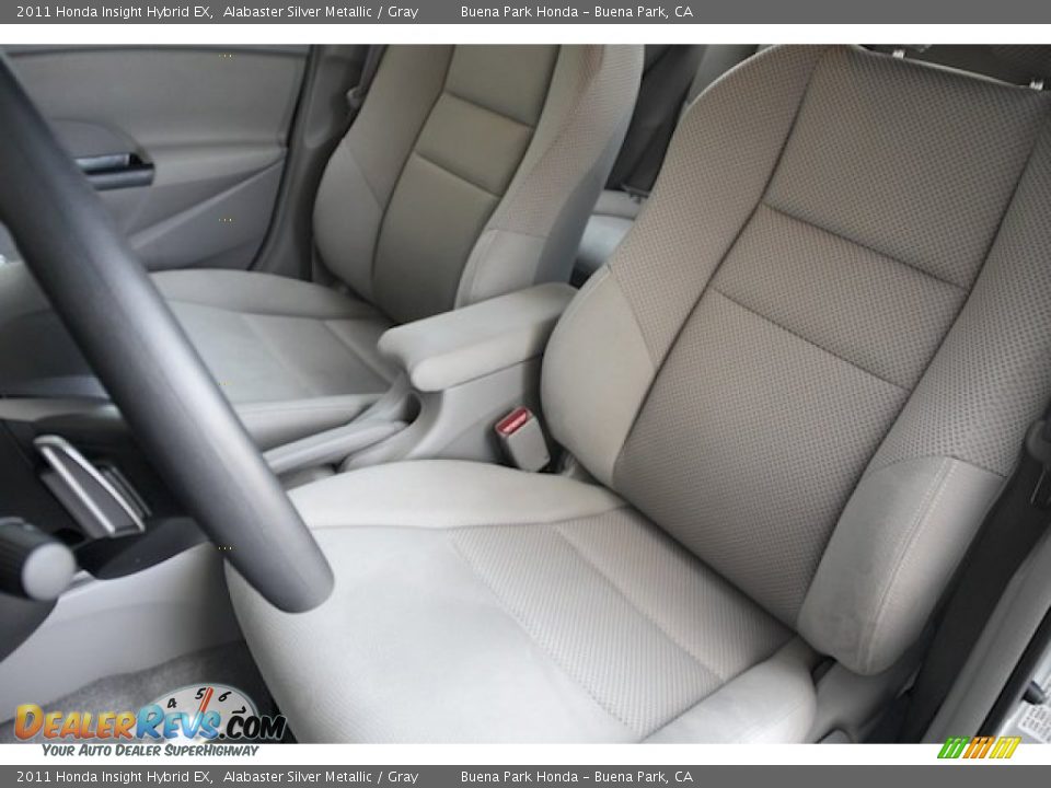 2011 Honda Insight Hybrid EX Alabaster Silver Metallic / Gray Photo #14