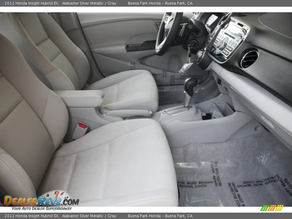 2011 Honda Insight Hybrid EX Alabaster Silver Metallic / Gray Photo #21