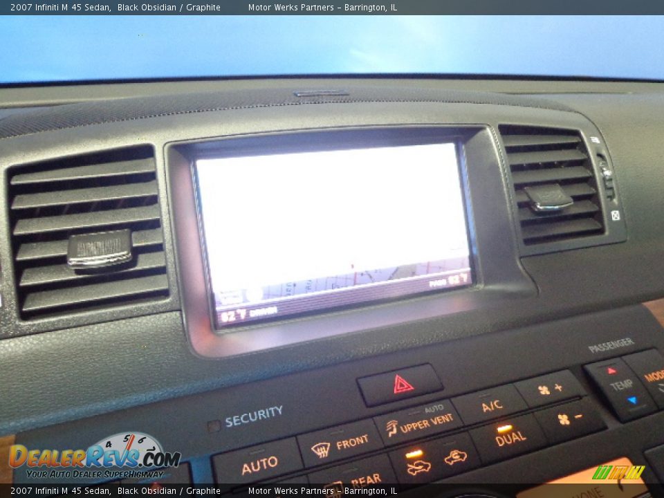 2007 Infiniti M 45 Sedan Black Obsidian / Graphite Photo #15