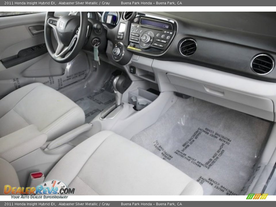 2011 Honda Insight Hybrid EX Alabaster Silver Metallic / Gray Photo #22