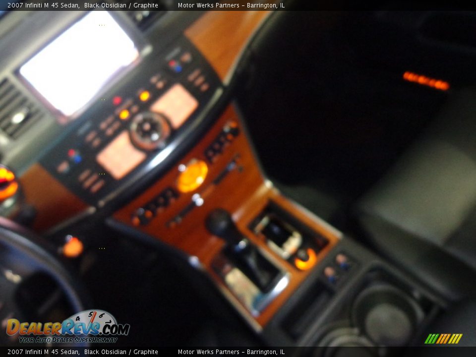 2007 Infiniti M 45 Sedan Black Obsidian / Graphite Photo #16