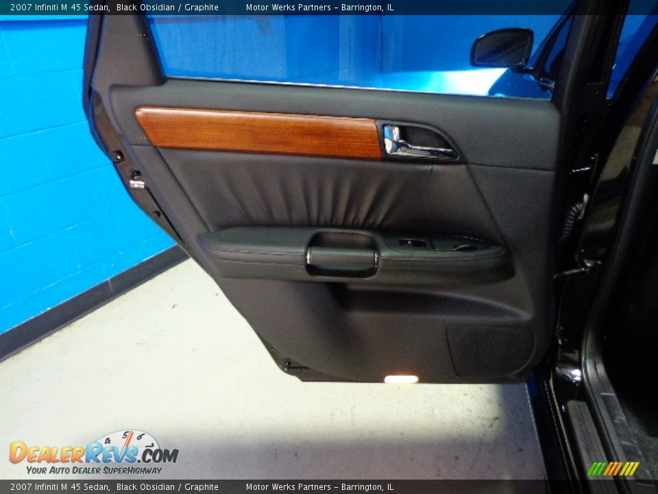 2007 Infiniti M 45 Sedan Black Obsidian / Graphite Photo #19