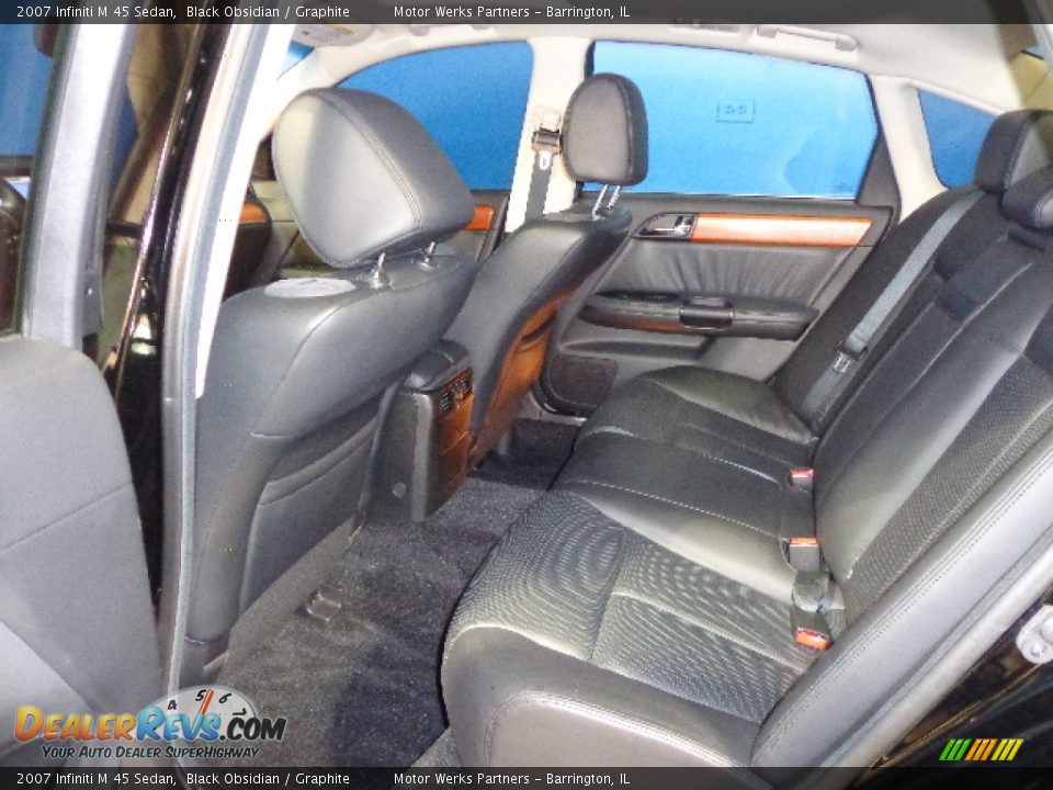 2007 Infiniti M 45 Sedan Black Obsidian / Graphite Photo #20