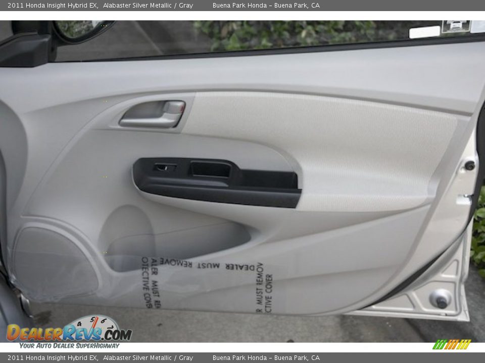 2011 Honda Insight Hybrid EX Alabaster Silver Metallic / Gray Photo #28