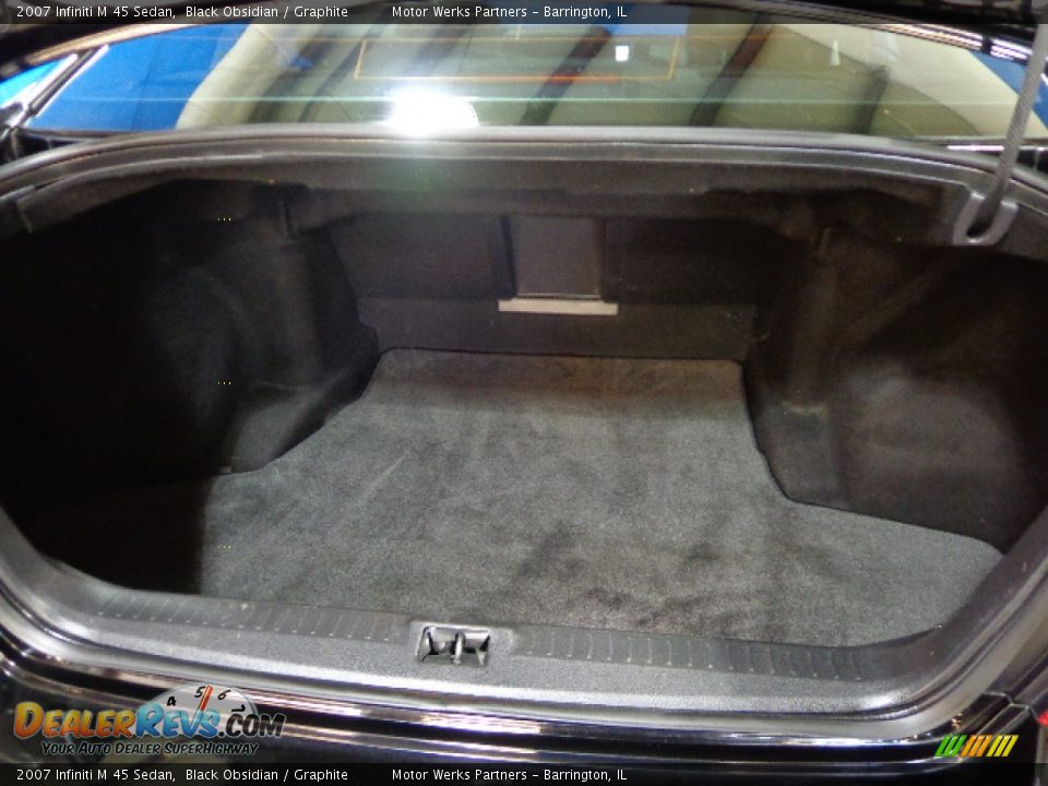 2007 Infiniti M 45 Sedan Black Obsidian / Graphite Photo #21