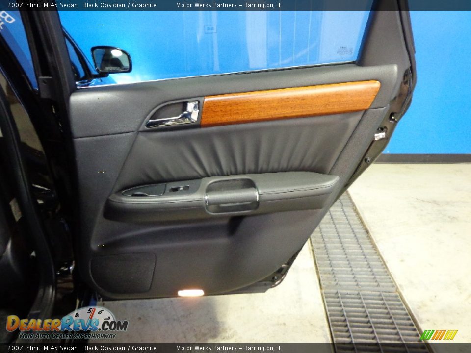 2007 Infiniti M 45 Sedan Black Obsidian / Graphite Photo #22