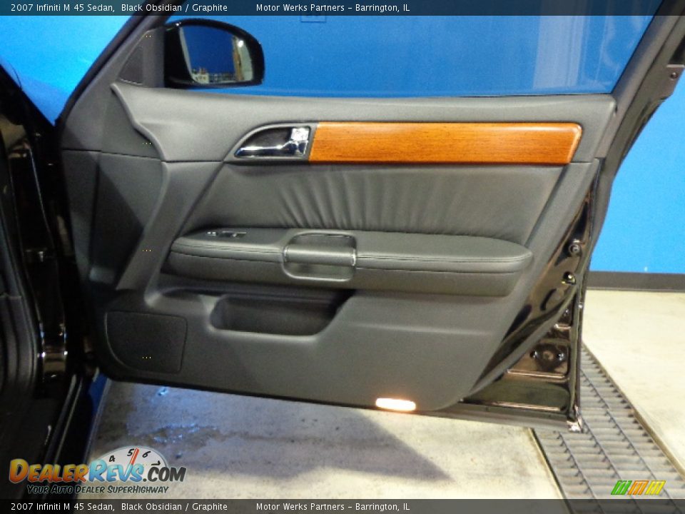 2007 Infiniti M 45 Sedan Black Obsidian / Graphite Photo #25