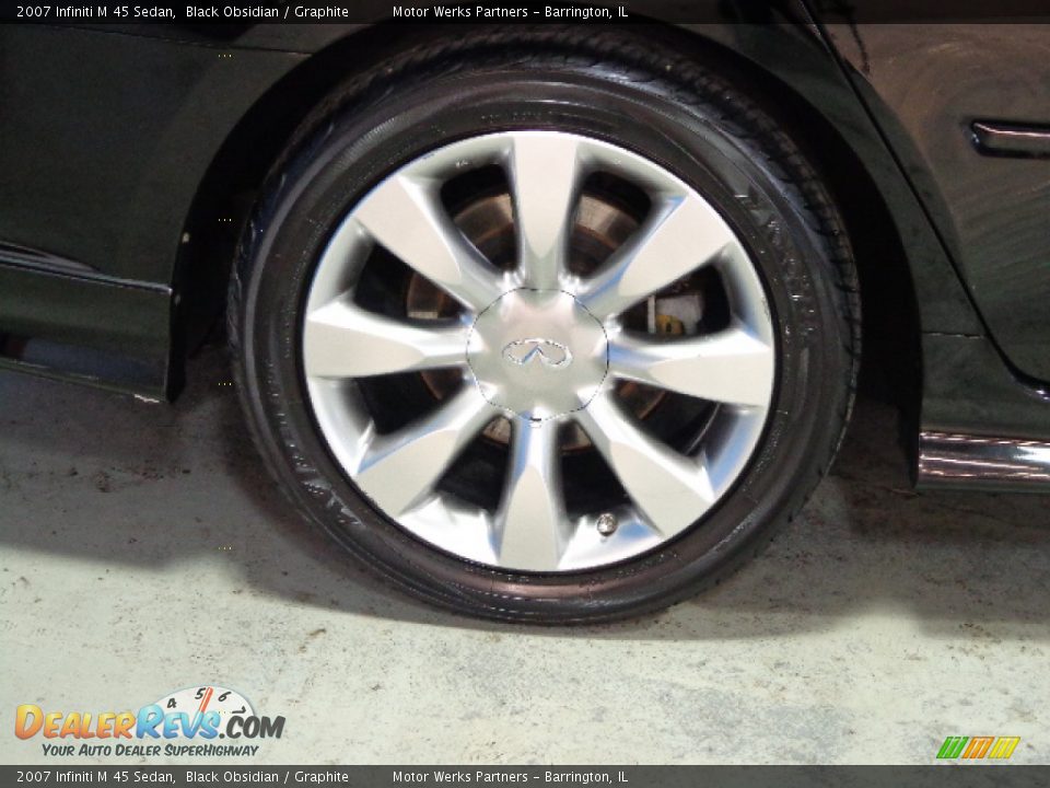 2007 Infiniti M 45 Sedan Black Obsidian / Graphite Photo #26