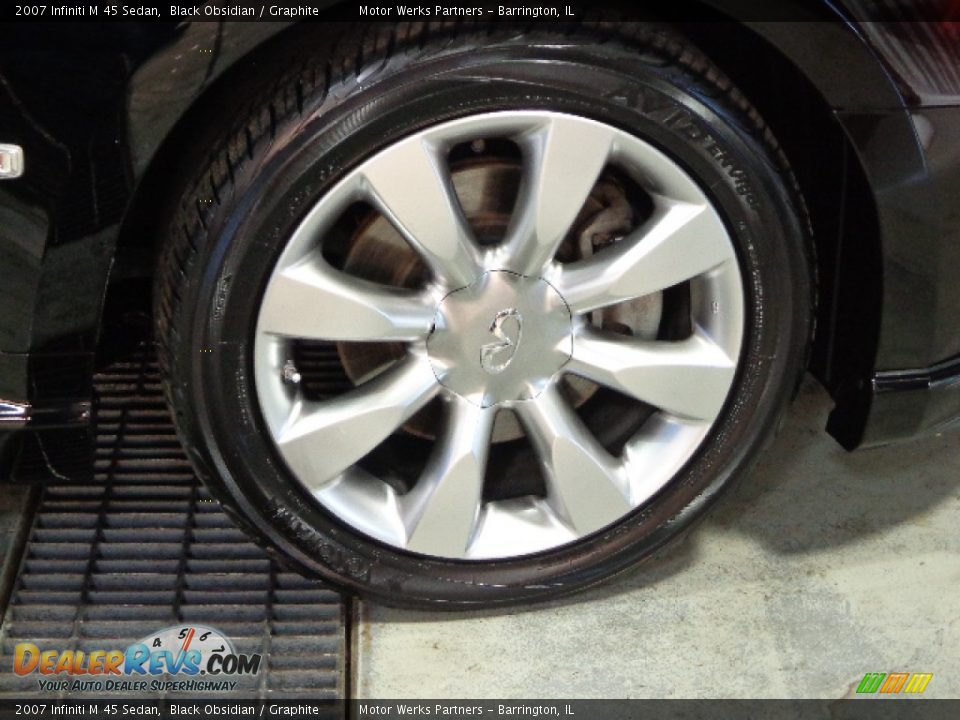 2007 Infiniti M 45 Sedan Black Obsidian / Graphite Photo #27