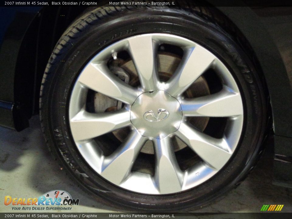 2007 Infiniti M 45 Sedan Black Obsidian / Graphite Photo #29