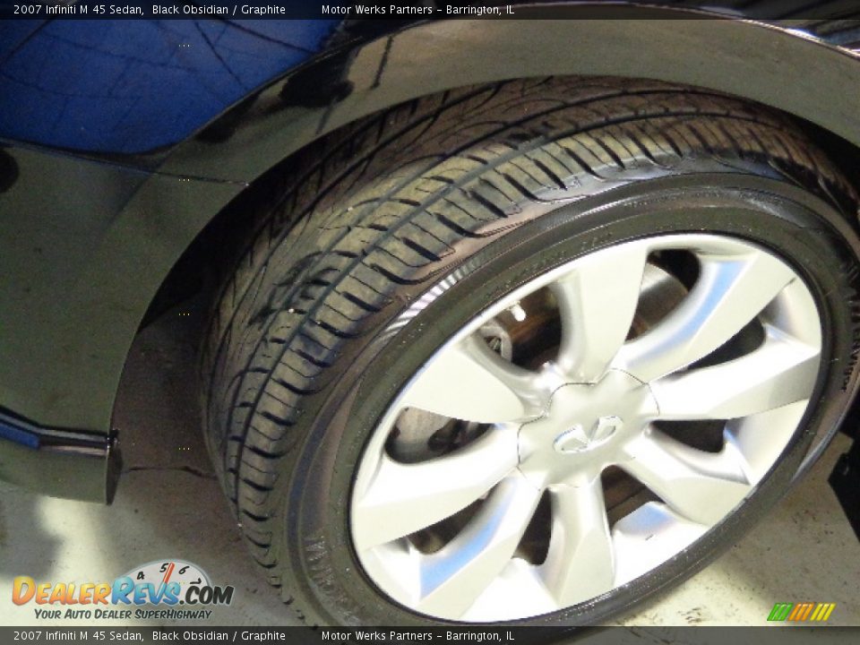 2007 Infiniti M 45 Sedan Black Obsidian / Graphite Photo #30