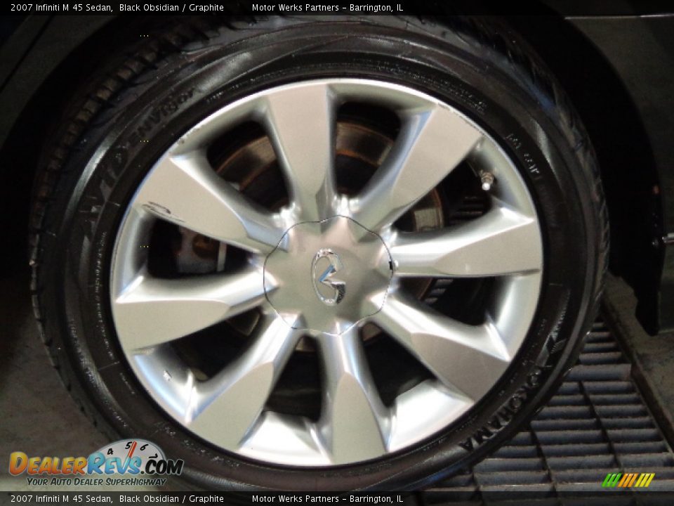 2007 Infiniti M 45 Sedan Black Obsidian / Graphite Photo #31