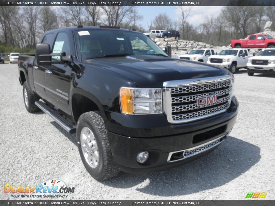 2013 GMC Sierra 2500HD Denali Crew Cab 4x4 Onyx Black / Ebony Photo #2