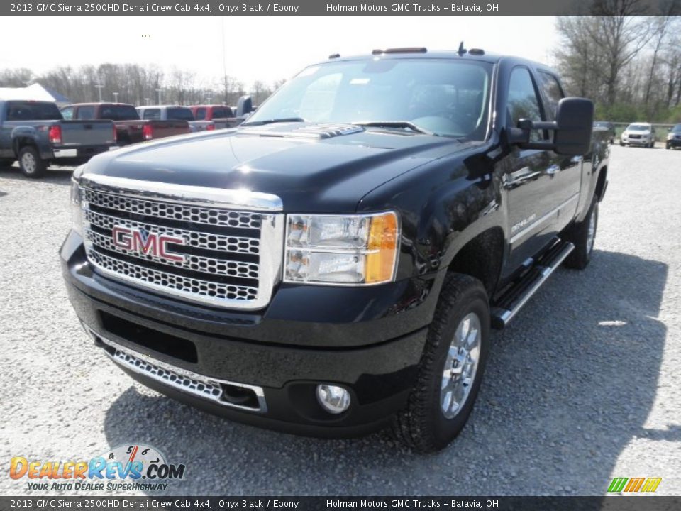 2013 GMC Sierra 2500HD Denali Crew Cab 4x4 Onyx Black / Ebony Photo #3