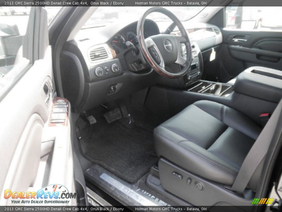 2013 GMC Sierra 2500HD Denali Crew Cab 4x4 Onyx Black / Ebony Photo #7
