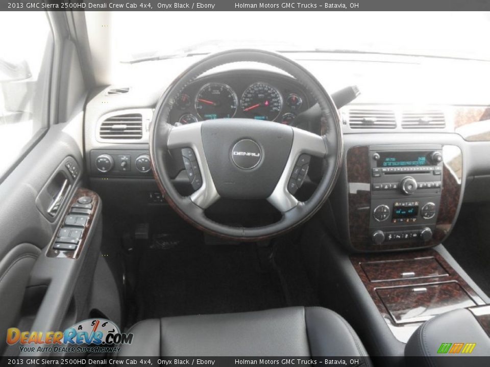 2013 GMC Sierra 2500HD Denali Crew Cab 4x4 Onyx Black / Ebony Photo #19