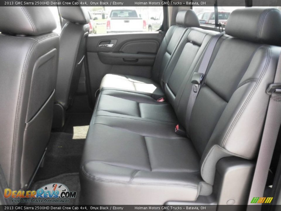 2013 GMC Sierra 2500HD Denali Crew Cab 4x4 Onyx Black / Ebony Photo #20