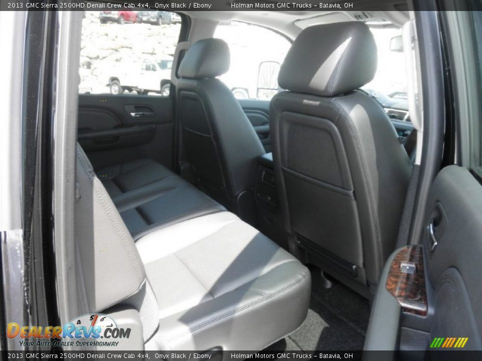 2013 GMC Sierra 2500HD Denali Crew Cab 4x4 Onyx Black / Ebony Photo #24