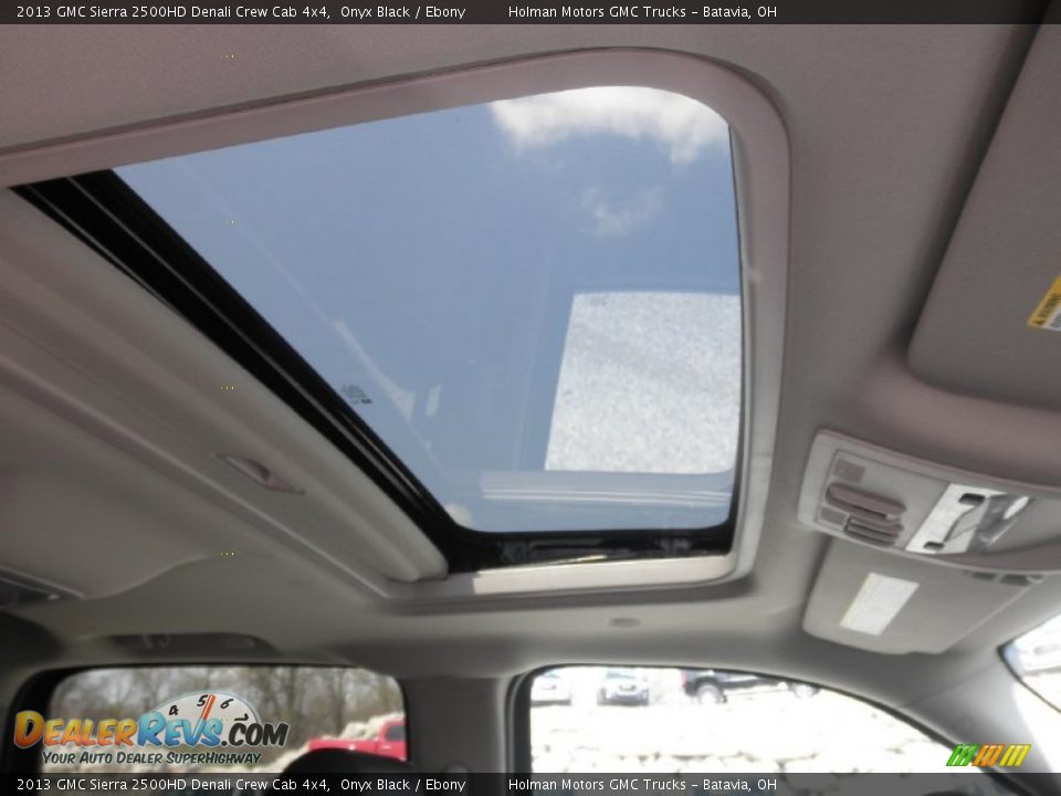2013 GMC Sierra 2500HD Denali Crew Cab 4x4 Onyx Black / Ebony Photo #26