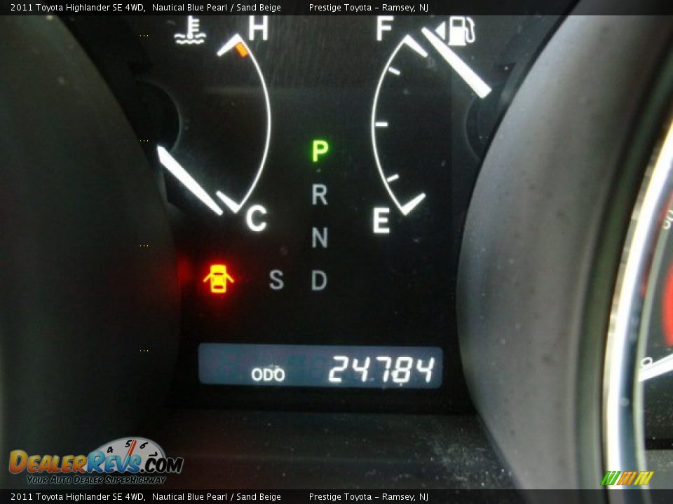 2011 Toyota Highlander SE 4WD Nautical Blue Pearl / Sand Beige Photo #10