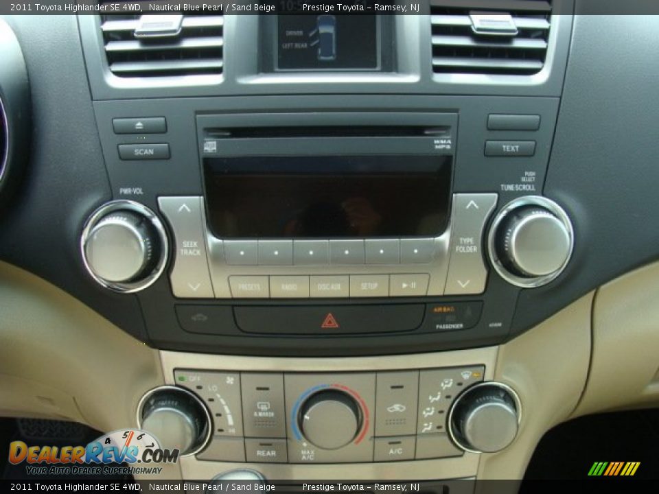 2011 Toyota Highlander SE 4WD Nautical Blue Pearl / Sand Beige Photo #11