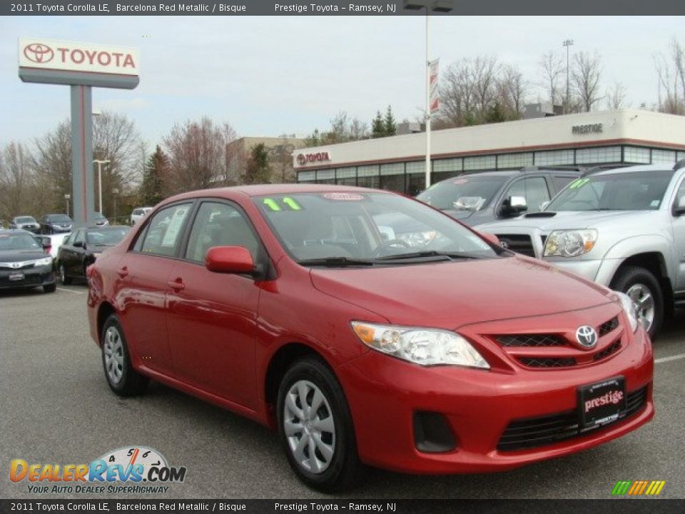 2011 Toyota Corolla LE Barcelona Red Metallic / Bisque Photo #1
