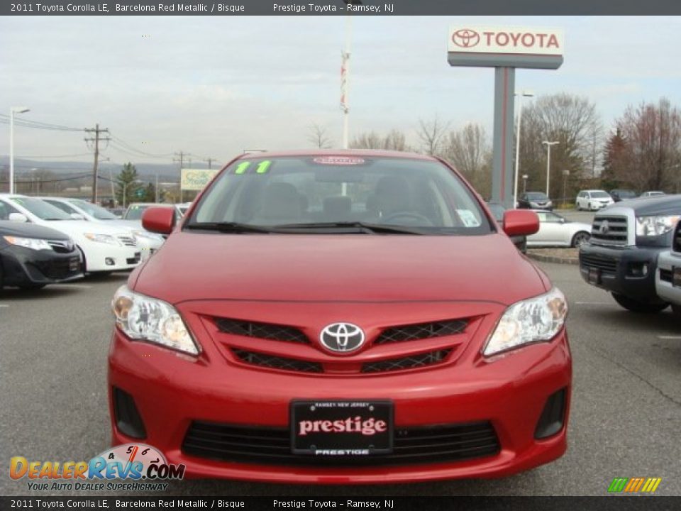 2011 Toyota Corolla LE Barcelona Red Metallic / Bisque Photo #2