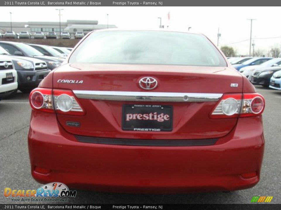 2011 Toyota Corolla LE Barcelona Red Metallic / Bisque Photo #5