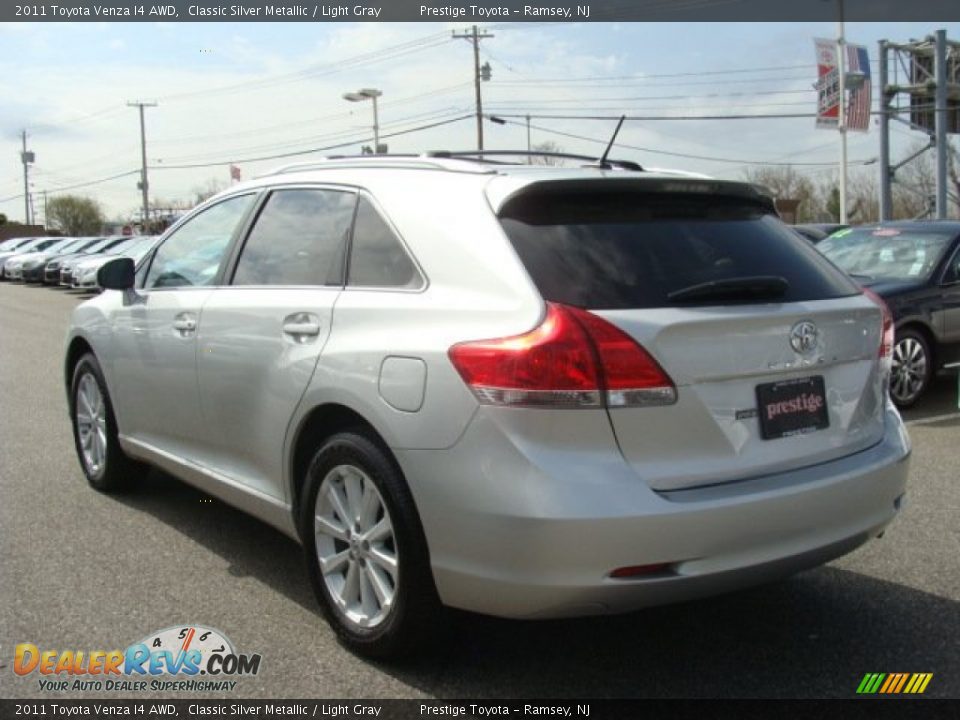 2011 Toyota Venza I4 AWD Classic Silver Metallic / Light Gray Photo #4