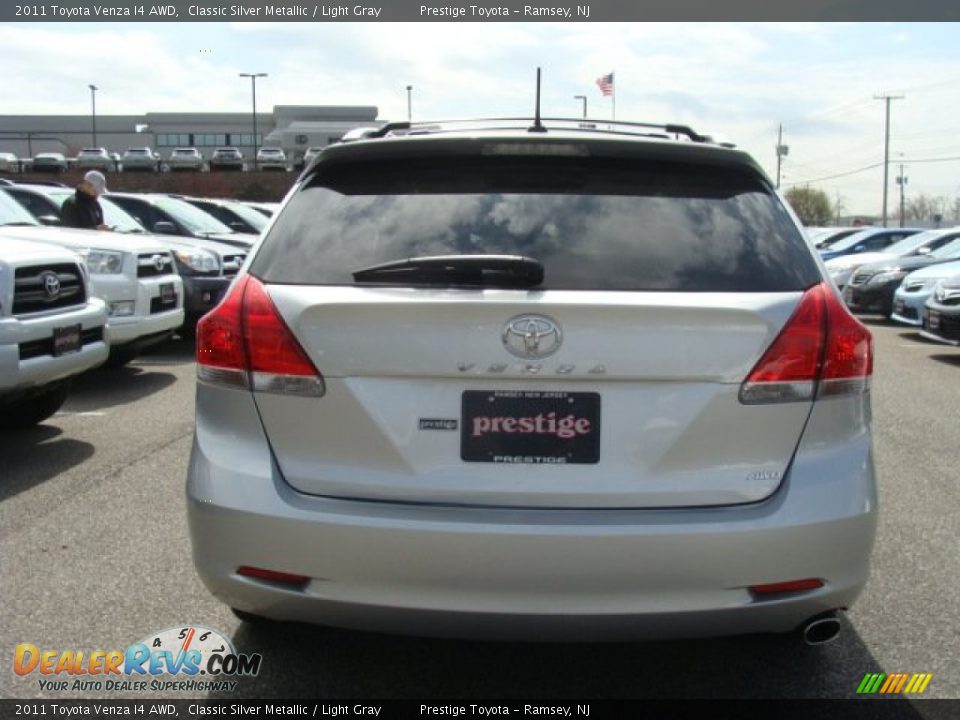 2011 Toyota Venza I4 AWD Classic Silver Metallic / Light Gray Photo #5