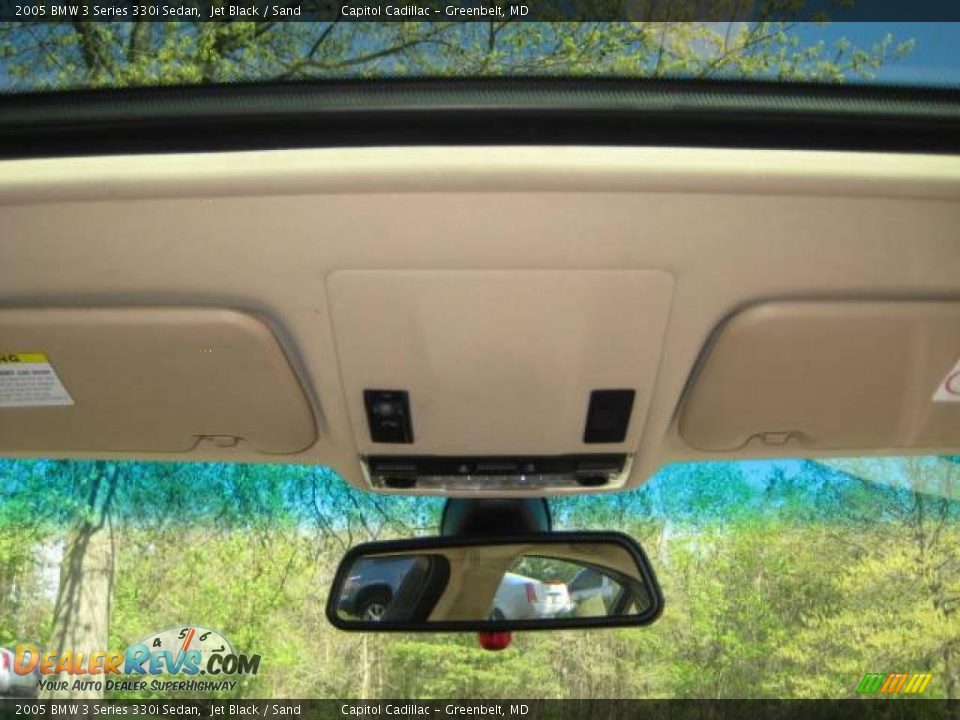 2005 BMW 3 Series 330i Sedan Jet Black / Sand Photo #14