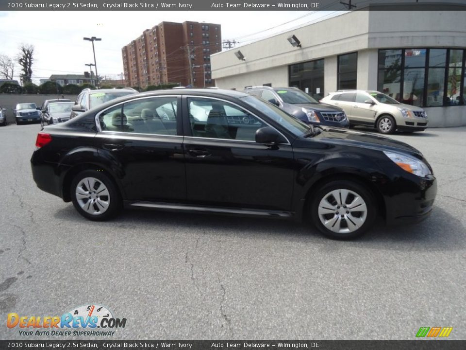 2010 Subaru Legacy 2.5i Sedan Crystal Black Silica / Warm Ivory Photo #5