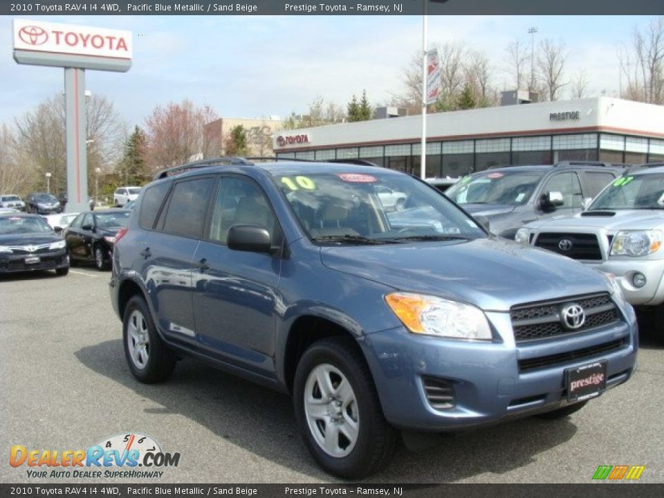 2010 Toyota RAV4 I4 4WD Pacific Blue Metallic / Sand Beige Photo #1