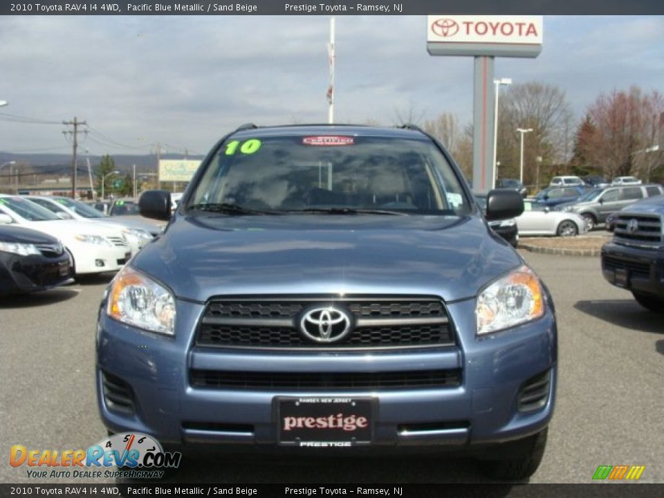 2010 Toyota RAV4 I4 4WD Pacific Blue Metallic / Sand Beige Photo #2