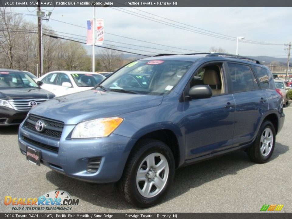 2010 Toyota RAV4 I4 4WD Pacific Blue Metallic / Sand Beige Photo #3