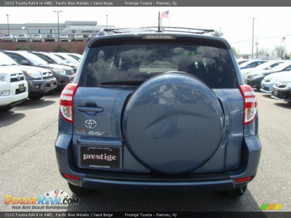 2010 Toyota RAV4 I4 4WD Pacific Blue Metallic / Sand Beige Photo #5