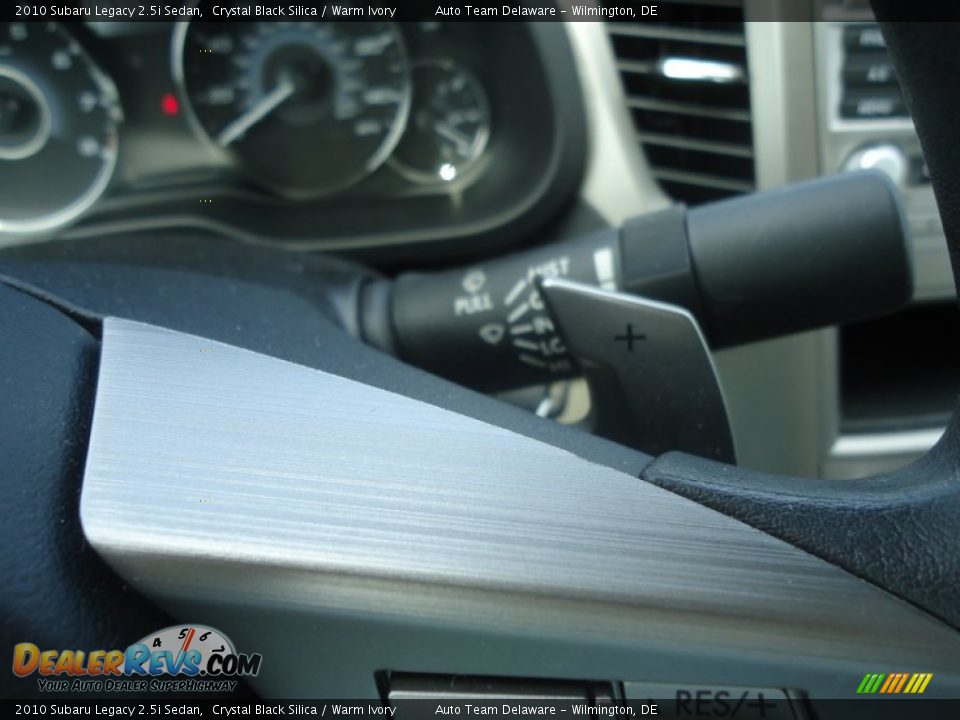 2010 Subaru Legacy 2.5i Sedan Crystal Black Silica / Warm Ivory Photo #26