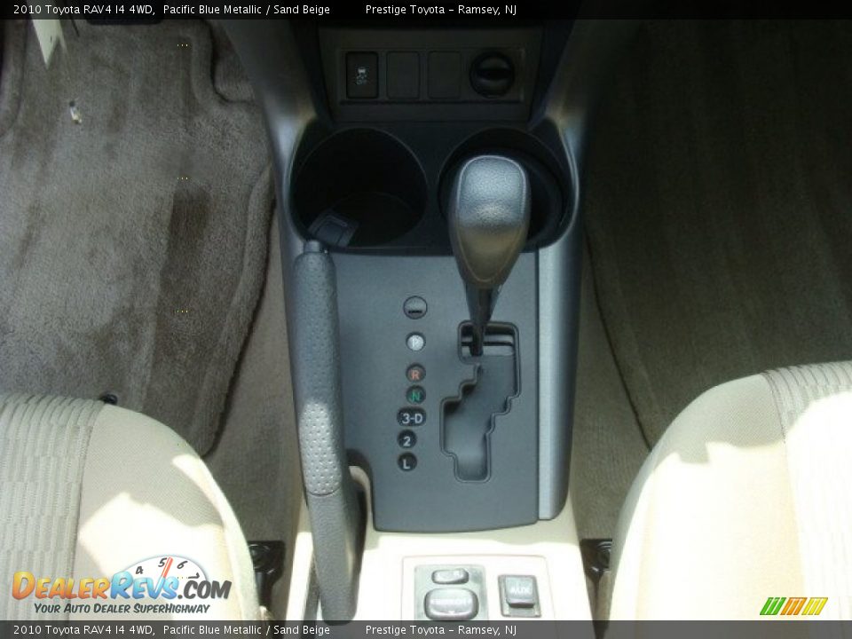 2010 Toyota RAV4 I4 4WD Pacific Blue Metallic / Sand Beige Photo #12