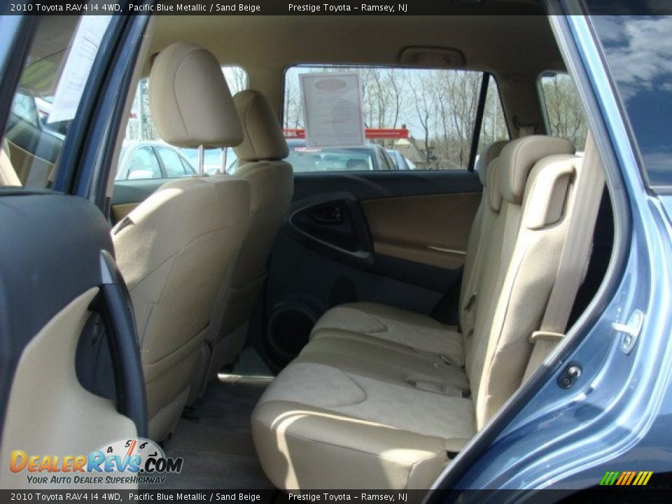 2010 Toyota RAV4 I4 4WD Pacific Blue Metallic / Sand Beige Photo #13