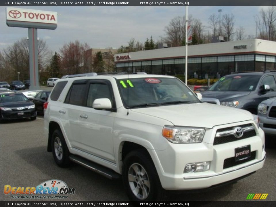 2011 Toyota 4Runner SR5 4x4 Blizzard White Pearl / Sand Beige Leather Photo #1