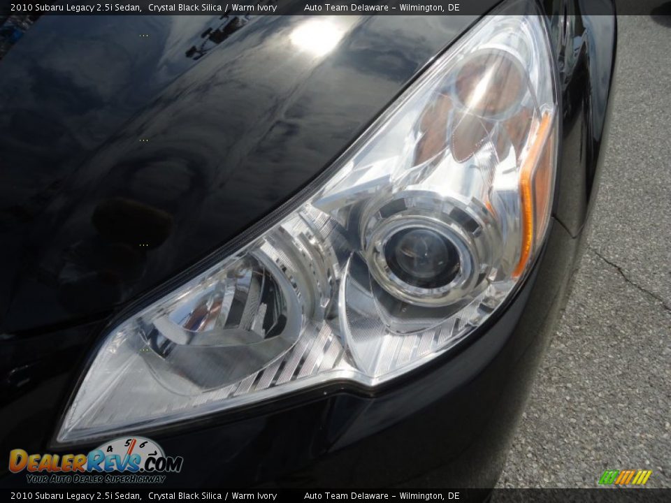 2010 Subaru Legacy 2.5i Sedan Crystal Black Silica / Warm Ivory Photo #34