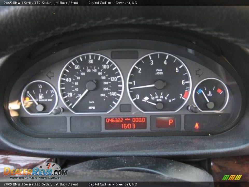 2005 BMW 3 Series 330i Sedan Jet Black / Sand Photo #20
