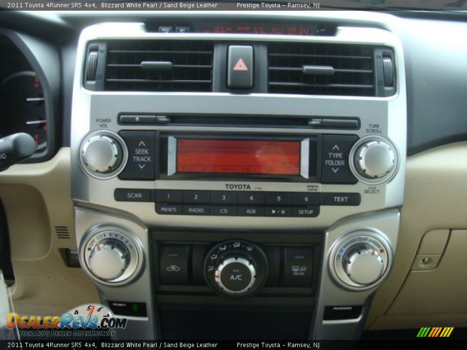 2011 Toyota 4Runner SR5 4x4 Blizzard White Pearl / Sand Beige Leather Photo #11