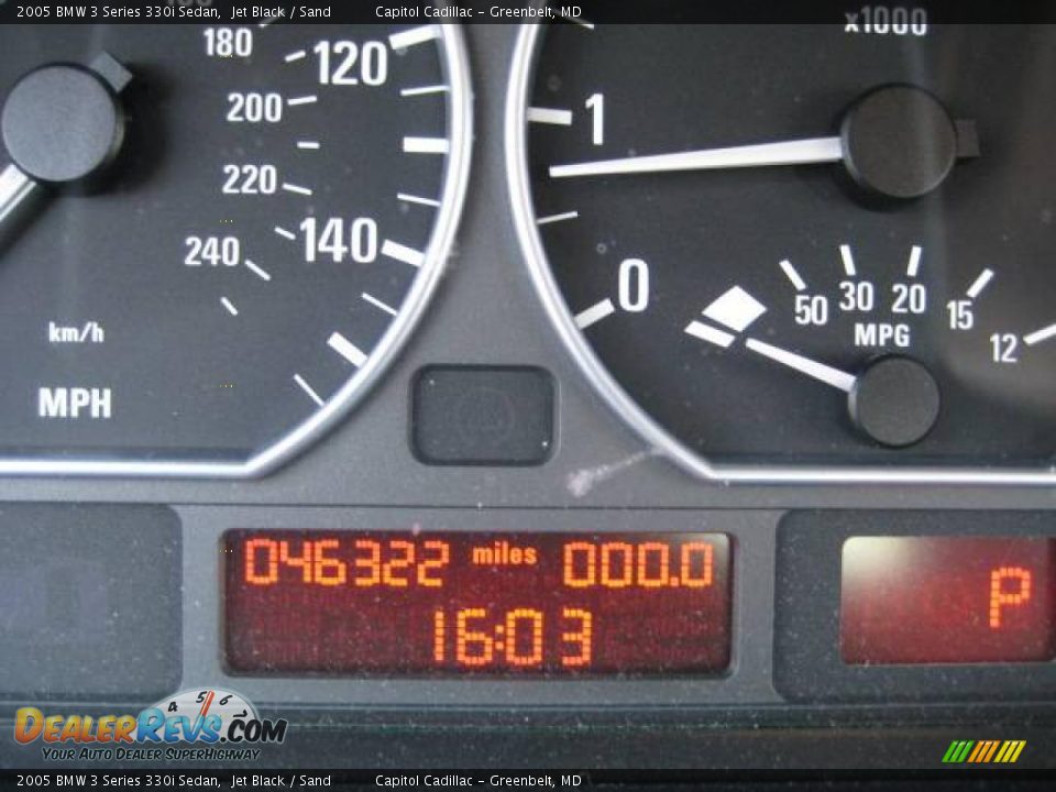 2005 BMW 3 Series 330i Sedan Jet Black / Sand Photo #21