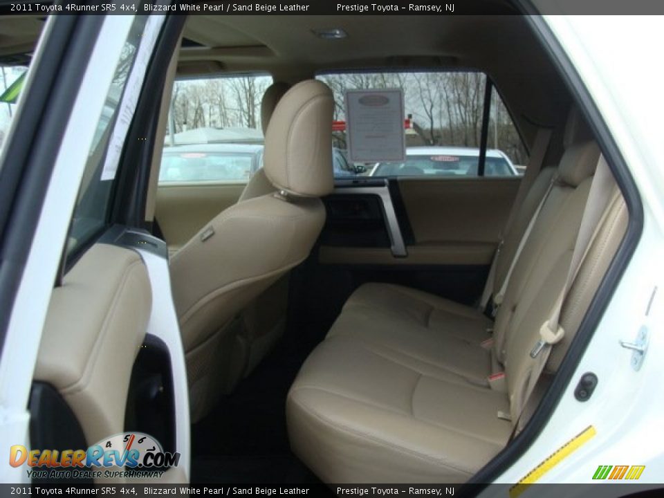 2011 Toyota 4Runner SR5 4x4 Blizzard White Pearl / Sand Beige Leather Photo #13