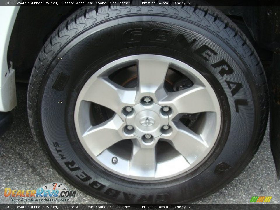 2011 Toyota 4Runner SR5 4x4 Blizzard White Pearl / Sand Beige Leather Photo #14