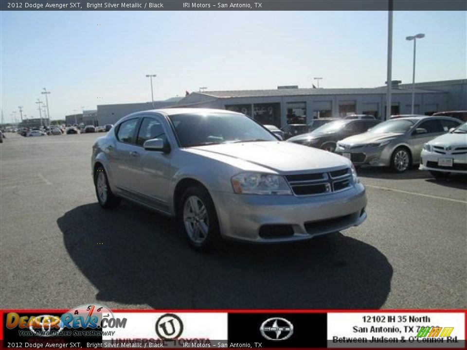 2012 Dodge Avenger SXT Bright Silver Metallic / Black Photo #1