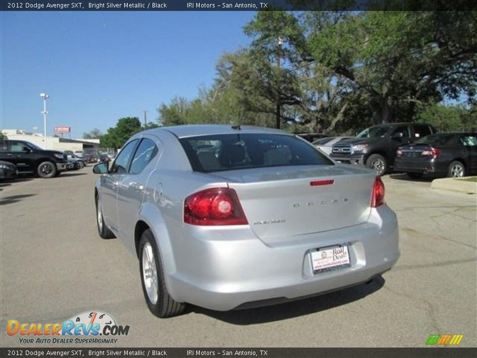 2012 Dodge Avenger SXT Bright Silver Metallic / Black Photo #5